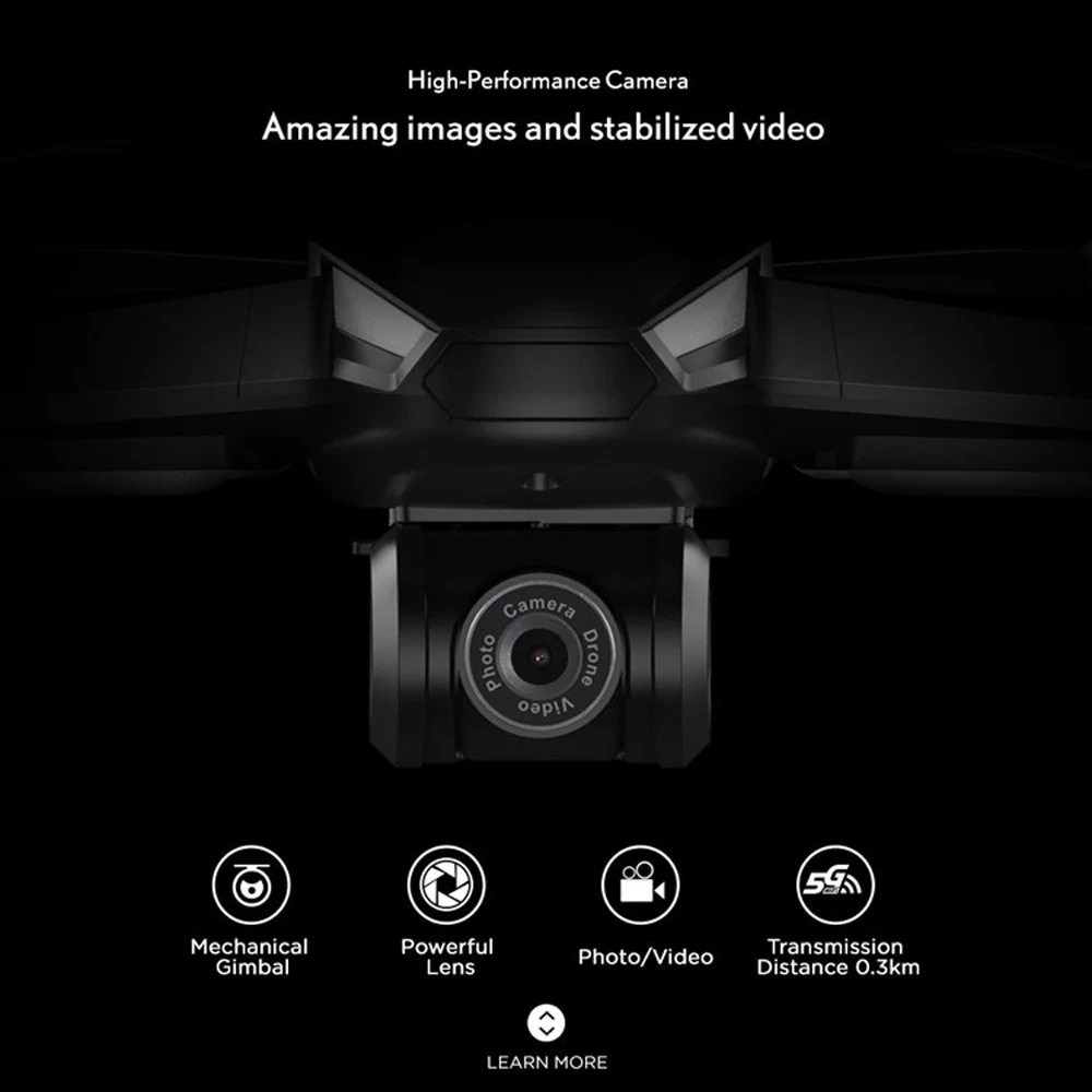 Bugs 5W бесщеточный мотор 1080P HD камера RC Дрон с регулировкой wifi 5G FPV gps авто возврат
