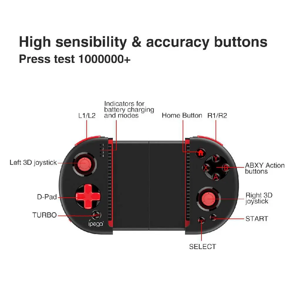  ipega PG-9087 Bluetooth Android Gamepad Wireless Gamepad PC Joypad Game Controller Joystick For PUB