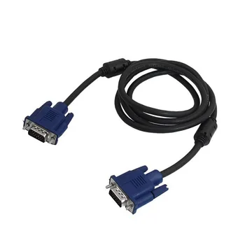 

Newest VGA Monitor Cable 1.5/1.8M Black Blue VGA 15 Pin Male to Male Plug Computer Monitor Cable Wire Cord