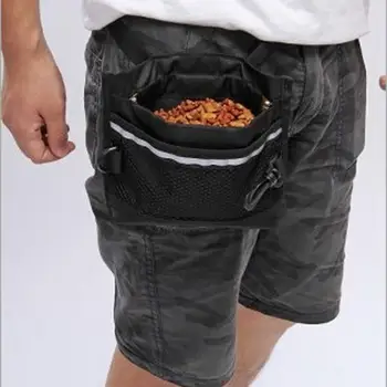

Best Selling Durable Pet Dog Treat Bait Waist Pouch Puppy Reward Based Training Bag with Buckle Belt -Black