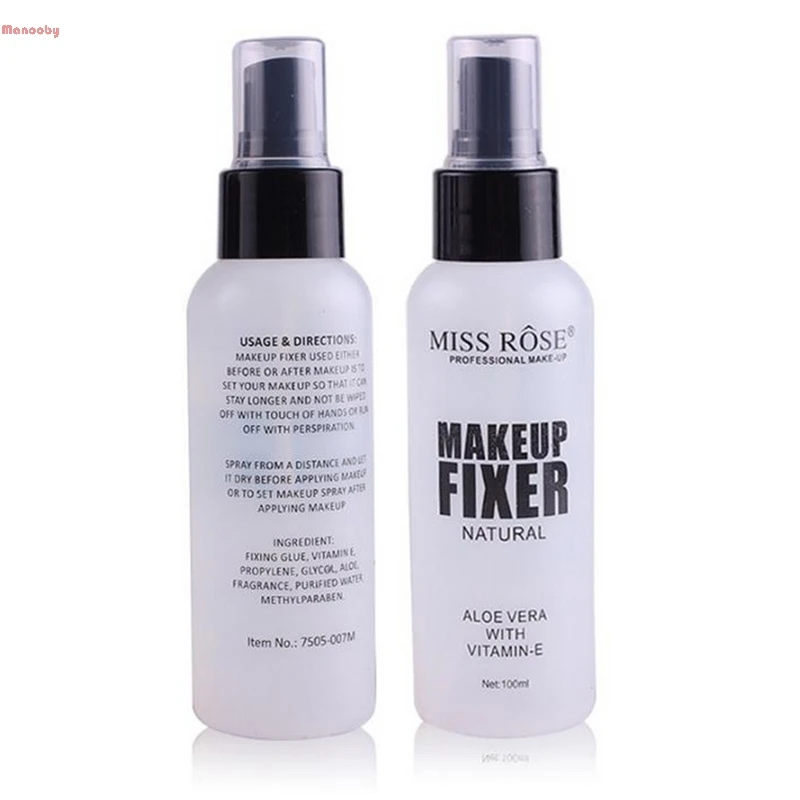 Manooby праймер Профессиональный фиксатор для макияжа спрей витамин-е натуральная косметика с алое жидкое основание для лица Maquiagem