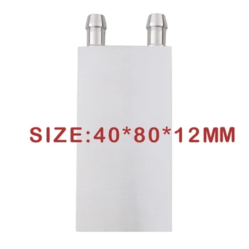 

KEBETEME Universal 40 x 80 x 12mm Water Cooling Heatsink Block Waterblock Liquid Cooler For PC CPU GPU SB North Bridge-Screws