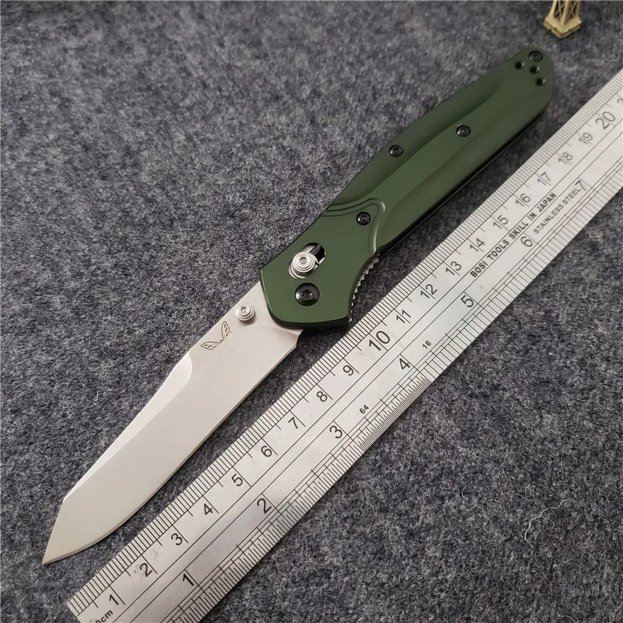 

BENYS Made Green BM 940 / 943 S30V blade Axis Copper washer Folding Knife Camping Hunting Pocket Knives EDC BM42 Tools