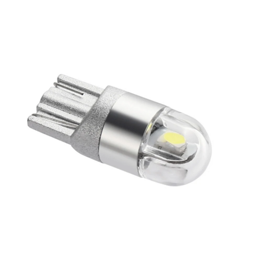 

JYL 1pcs T10 LED Bulbs White 168 501 W5W LED Lamp T10 Wedge 3030 2SMD Interior Lights 12V 6000K