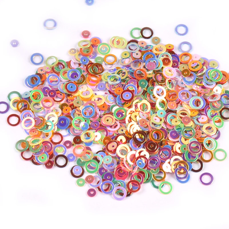 

23g(4600pcs) Sewing Scrapbooking Mixed Color Cute Circle Froth Sequin For Crafts&Paillette Clothes Lentejuelas 6mm C0817
