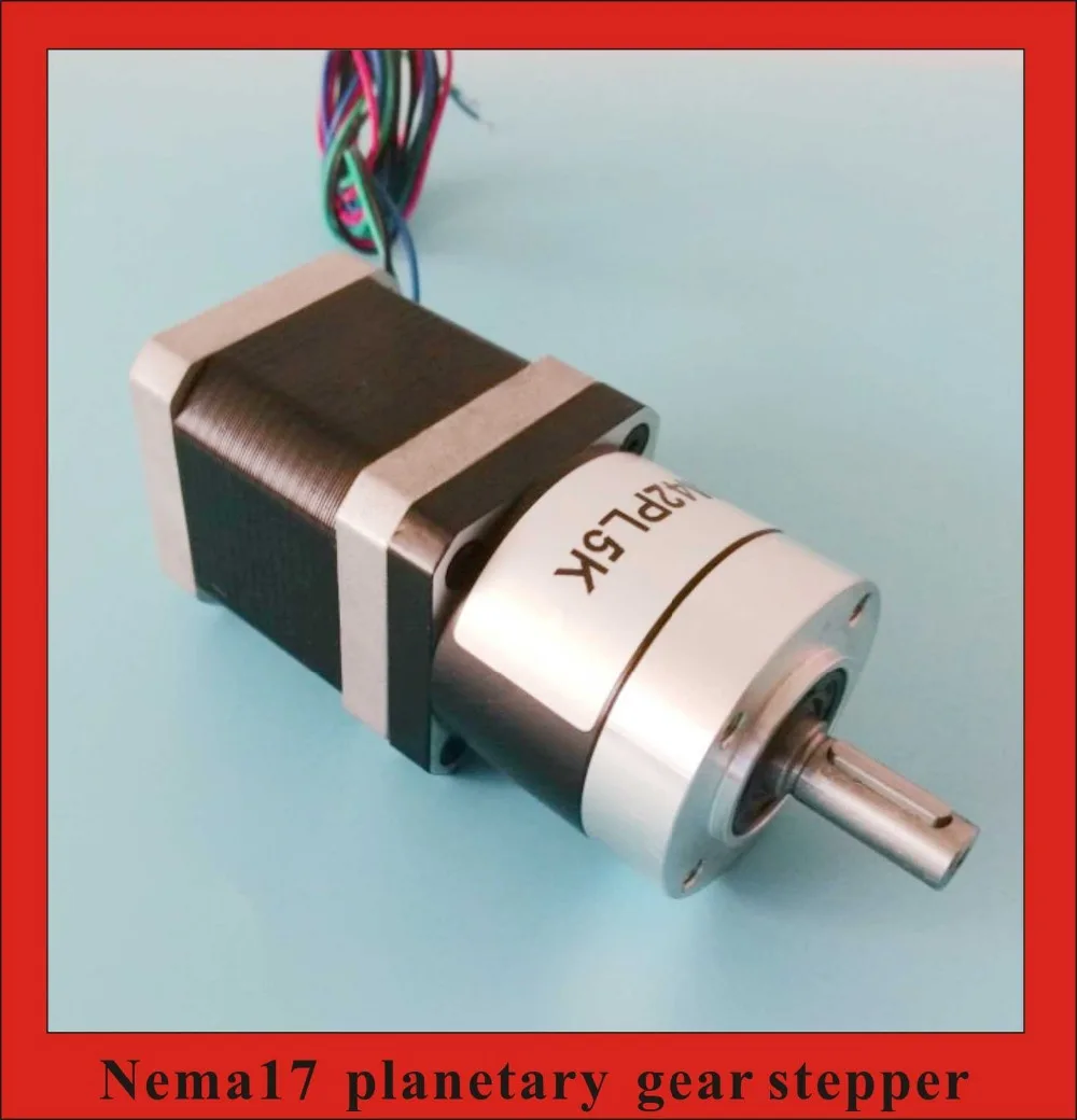 Планетарный двигатель nema 17 с коробкой передач шаговый nema17 48 мм корпус 5:1 |