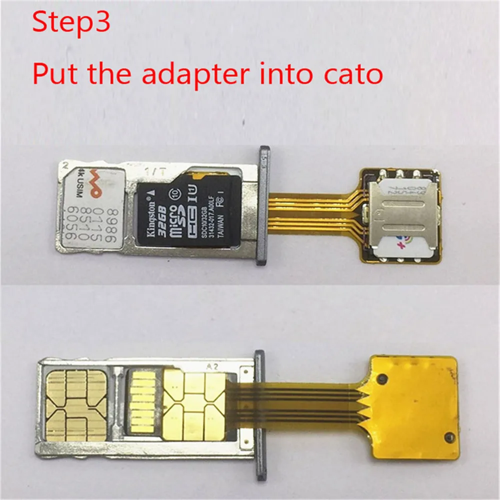 Гибридный двойной адаптер для двух Sim карт Micro SD Nano Удлинительный Xiaomi Redmi Samsung