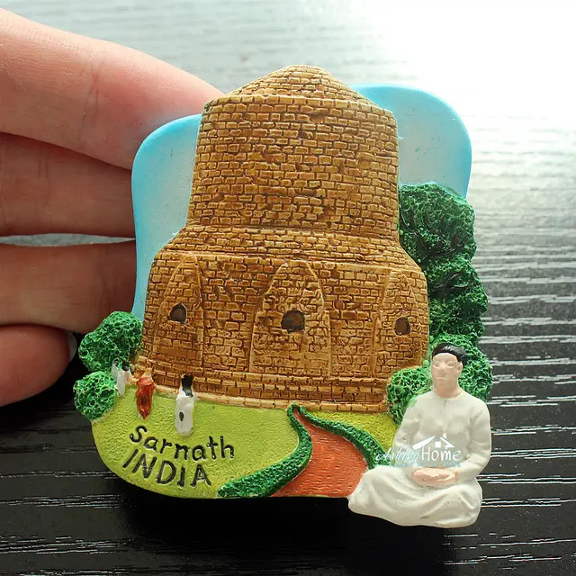 Sarnath, India 3D Resin Fridge Tourist Travel Souvenir Worldwide
