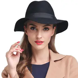 Новое поступление шерсть шляпа осень-зима благородные элегантные шерстяные Кепки модная одежда для девочек Кепки женская шляпа ведро Для