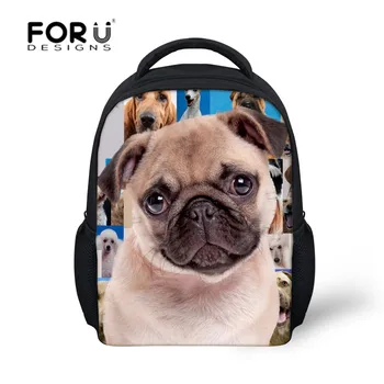

French Bulldog Rottweiler School Bags For Baby Kids Girls Boys 3D Animal Pug Dog Book Bags Kindergarten Small Backpacks Mochilas