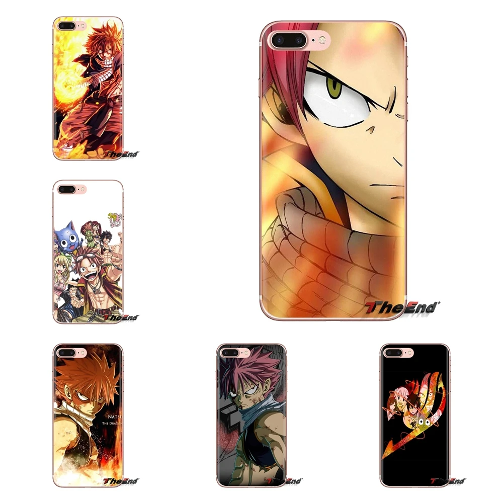 For Xiaomi Mi3 Samsung A10 A30 A40 A50 A60 A70 Galaxy S2 Note 2 Grand Core Prime Transparent TPU Cases Natsu Dragneel Fairy Tail |