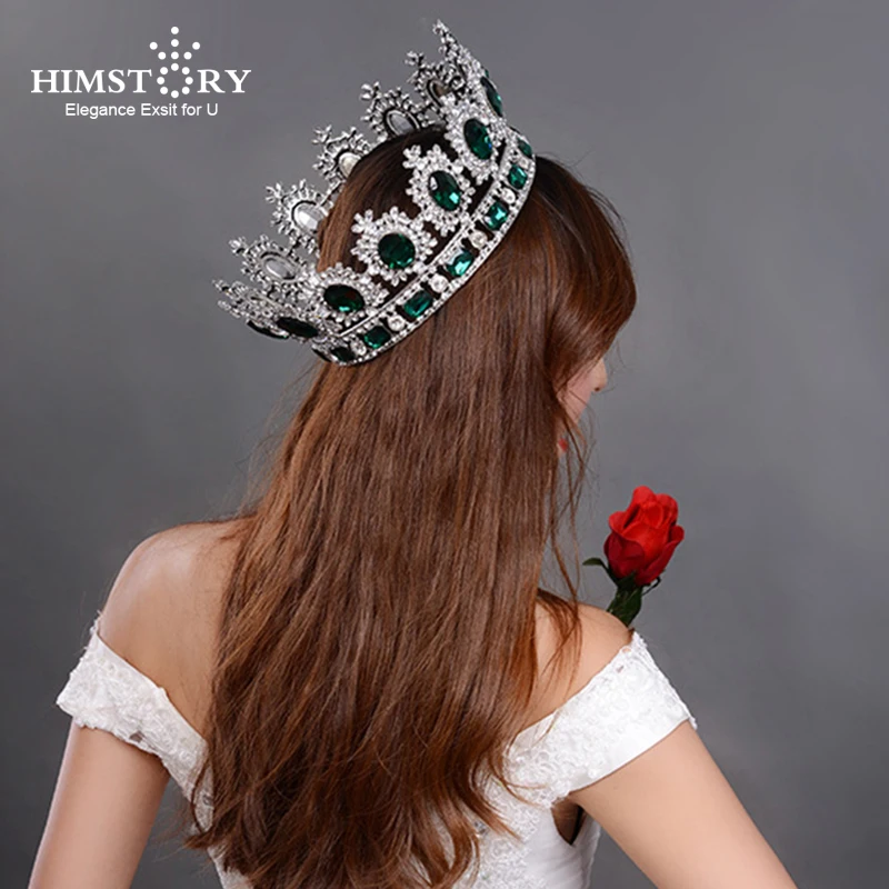 Gold Luxury Bridal Wedding Crystal Queen Praty Crown Headbands Tiara Headpiece 