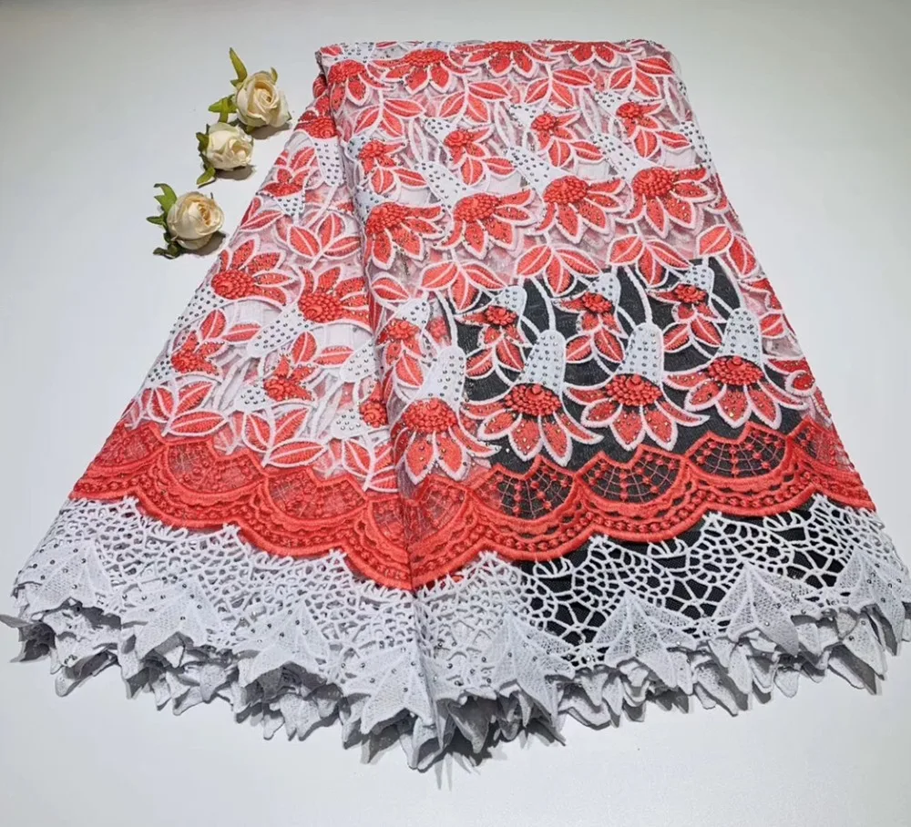 

Latest French Nigerian Lace Fabrics High Quality Tulle African Laces Fabric For Wedding Dress French Tulle Lace