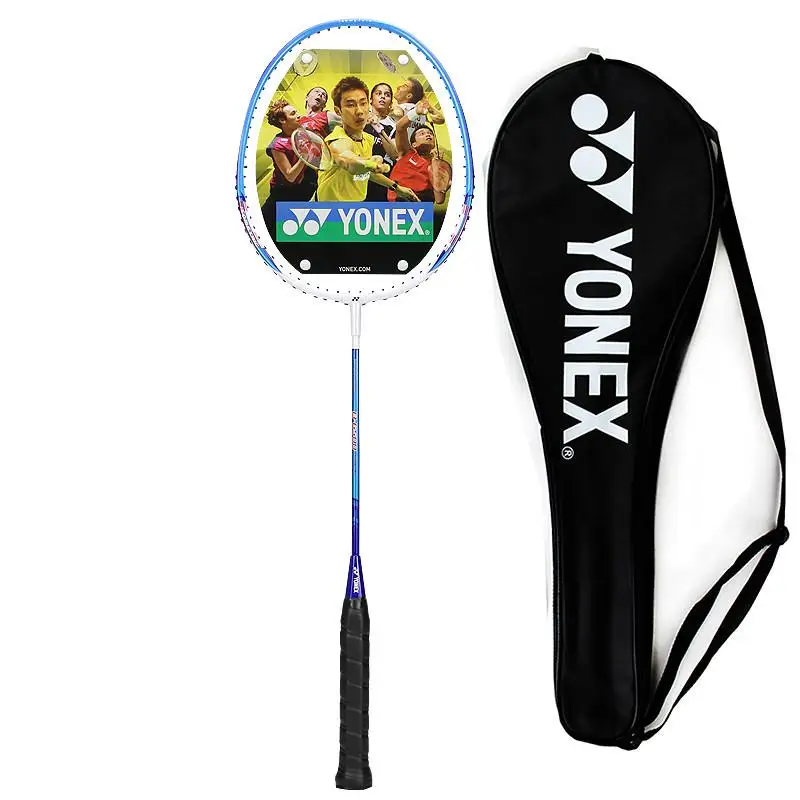 Новые оригинальные ракетки для бадминтона Yonex B6500 готовые ракетки с нанизанными YY ракетки для начинающих с сумкой - Цвет: B6500 blue