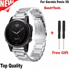 COMLYO часы ремешок для Garmin Fenix 5s соединитель из нержавеющей стали металлический ремешок для Garmin Fenix 5s браслеты браслет