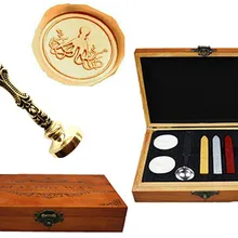 Пользовательские роскошные восковые уплотнения штамп Винтаж Прекрасный Осьминог латунь Павлин металлическая ручка палочки плавления ложка Подарочная коробка из дерева набор
