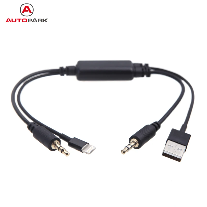 KKmoon Car Auto USB 3.5MM AUX Adapter Interface Original Cable for BMW