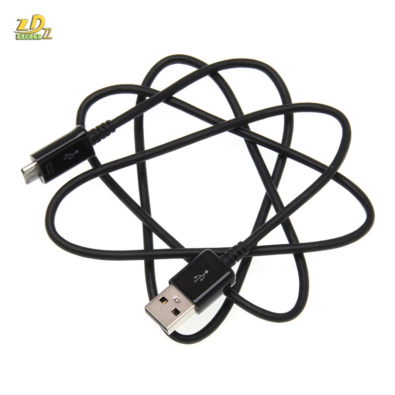300 шт/партия 1 м Круглый Micro USB кабель для зарядки синхронизации данных Быстрая зарядка для samsung S4 белый черный