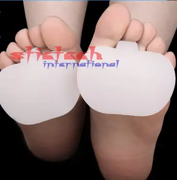 

by dhl or ems 100 Pairs Silicone Metatarsal Toe Gel Pad Separators Forefoot Foot Pads Shoes Insoles Insert Foot Care Product
