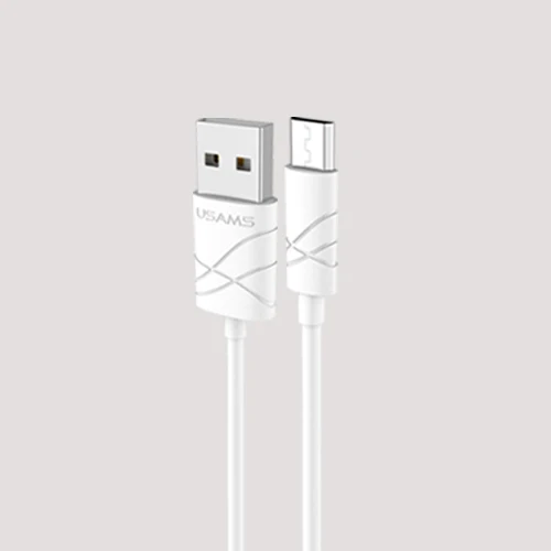 USAMS Кабель Micro Usb 1 м 2А Быстрая Зарядка Мобильного Телефона Android кабель USB Зарядное Дата Кабель Синхронизации Провода для Samsung HTC LG - Цвет: White