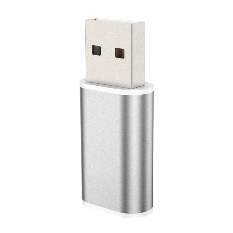5,1 USB накопитель бесплатно 3,5 мм Микрофон Разъем для наушников стерео гарнитура Аудио Звуковая карта - Цвет: Серебристый