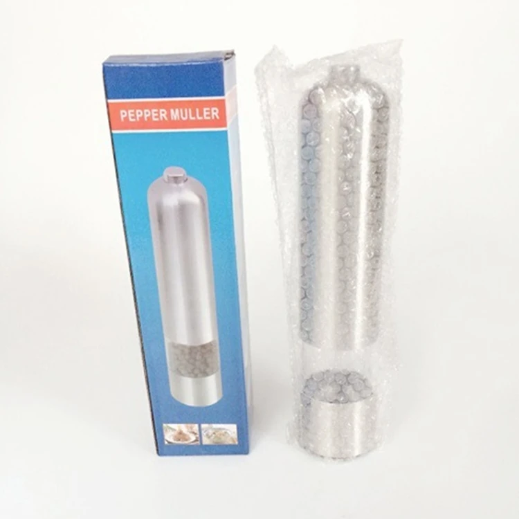 2pcs/lot Electric Stainless Steel Electric Salt Pepper Mill Spice Grinder Muller Kitchen Tool