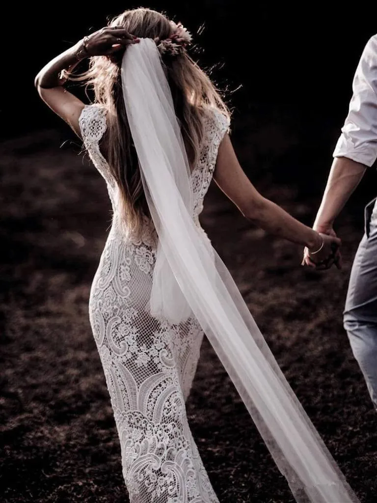 Robe De Mariage свадебное платье es Boho кружевное шикарное богемное свадебное платье свадебные платья Vestidos De Novia