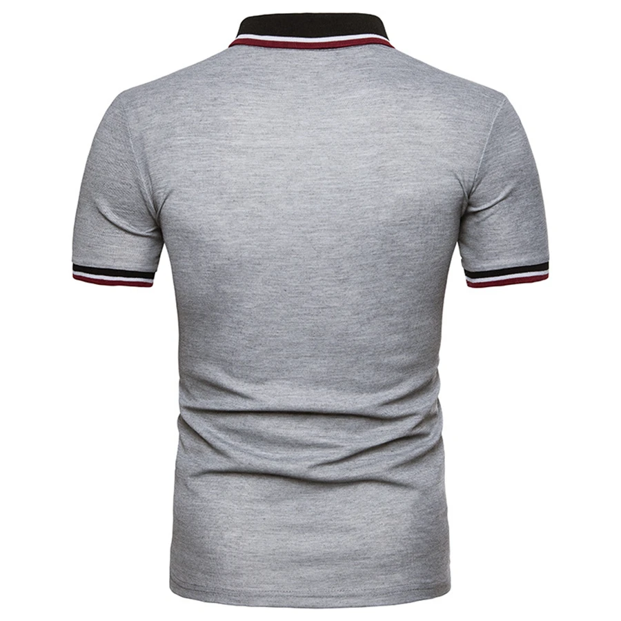 Новинка, летняя брендовая мужская футболка, одноцветная, с карманом, облегающая, с коротким рукавом, Мужская футболка с отложным воротником, Повседневная футболка для мужчин