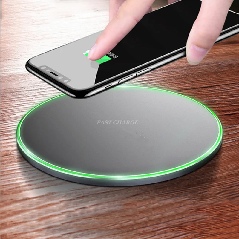 

Oppselve Qi Wireless Charger For iPhone X Xs Max Xr 8 P Samsung Galaxy Note 9 8 S9 S8 S7 Edge Desktop Fast Wireless Charging Pad