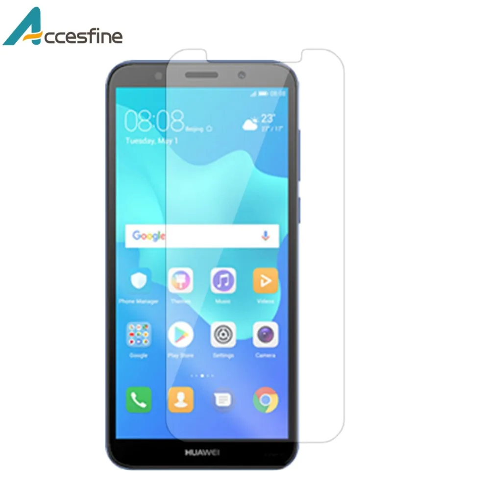 2PCS 0.3mm 9H Clear Screen Protector for Huawei Y5 Prime 2018 Tempered Glass on Phone Protective Film | Мобильные телефоны и