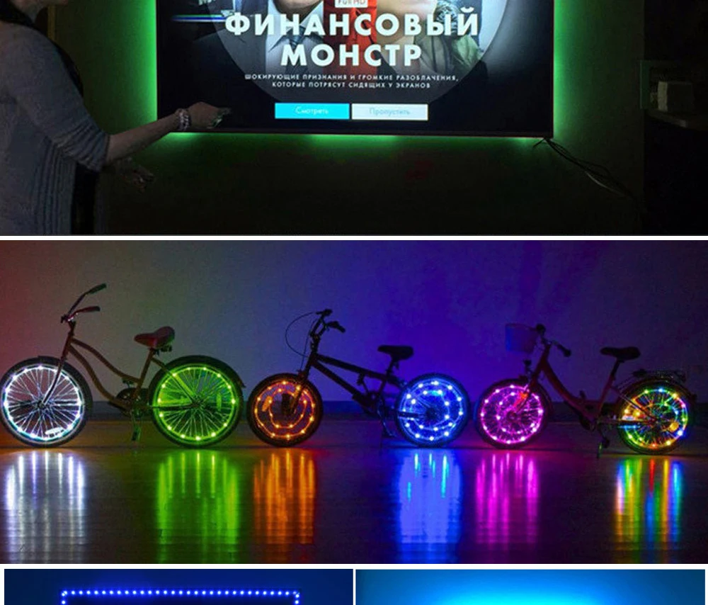 USB RGB Светодиодная лента 12 В 2,5 м гибкий ленточный светильник SMD 2835 водонепроницаемый ленточный светильник s ТВ Настольный экран фоновый светильник ing