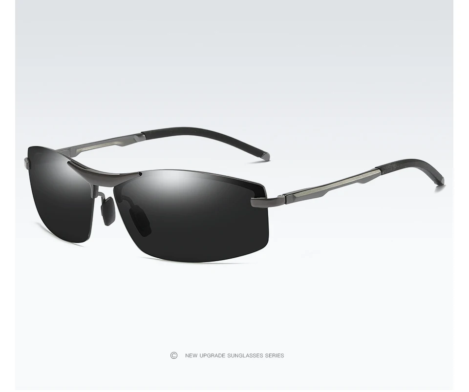 ELITERA Мужские Модные поляризованные солнцезащитные очки без оправы, оправа из сплава, солнцезащитные очки с металлическими дужками, очки с защитой от ультрафиолета