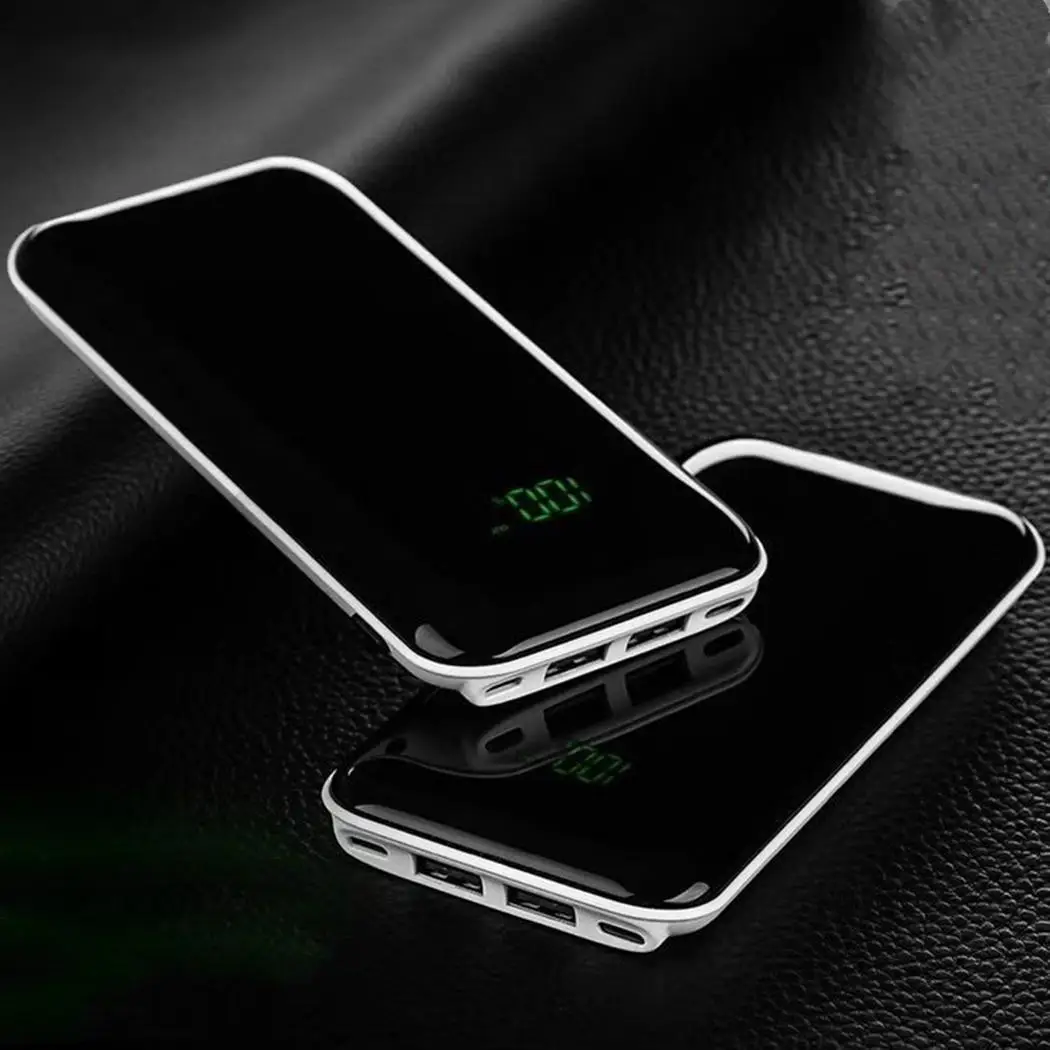 Портативные ультратонкие смартфоны с двумя портами USB внешний аккумулятор