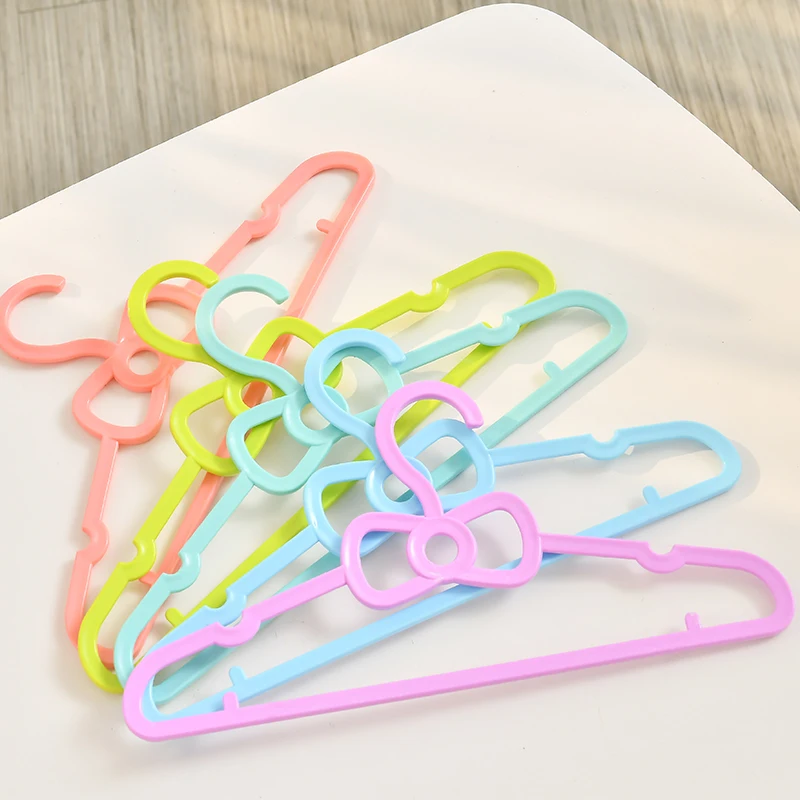 10pcs/lot 28cm Children's Hanger/Colorful Clothes Hanger/Drying Without MarksHangers & Racks