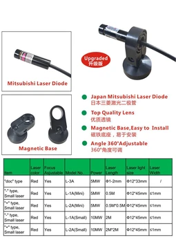 

laser light for industry sewing machine 5MW 10MW 50MW 130MW new Green LINE Diode for Cutting Machine JUKI JACK SINGER US PLUG