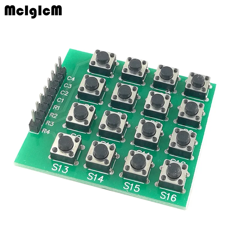 

MCIGICM 3pcs/lot 4x4 Matrix 16 Keypad Keyboard Module 16 Button Mcu for DIY