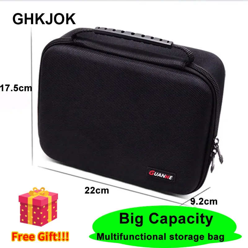 

Large Capacity EVA 3.5 Inch Portable Hard Drive Bag Case Adapter Power Bank Protector Camera Digital Products Digital Case Bag