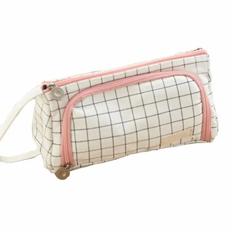 

Special Style Personality Cute Large Capacity Canvas Pen Storage Case For Middle School Students Children Storage Supplies