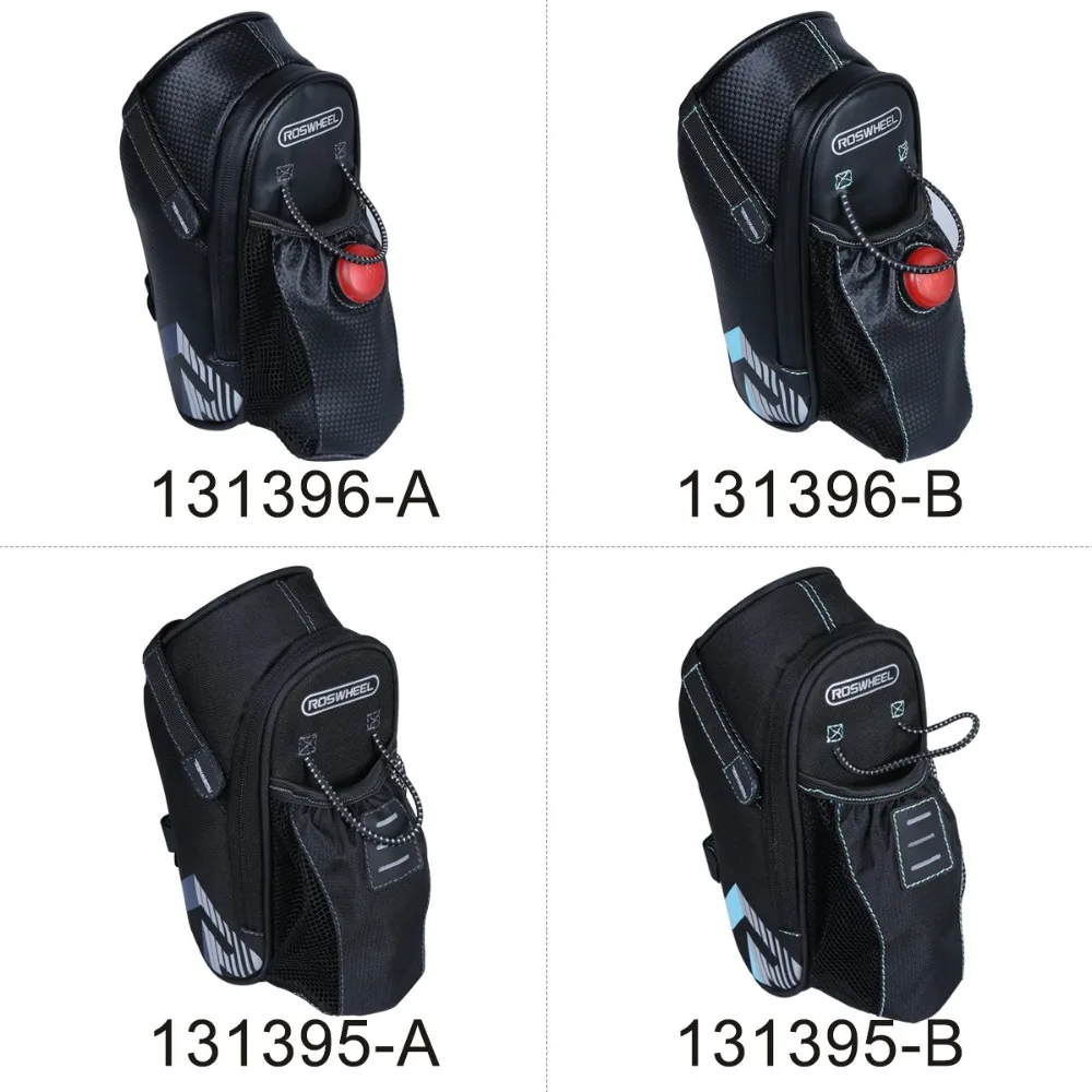 Perfect ROSWHEEL Bicycle Bag Rainproof Saddle Bag Outdoor Cycling Mountain Bike Back Seat Tail Pouch Maintenance Tool Bags with Tailligh 5