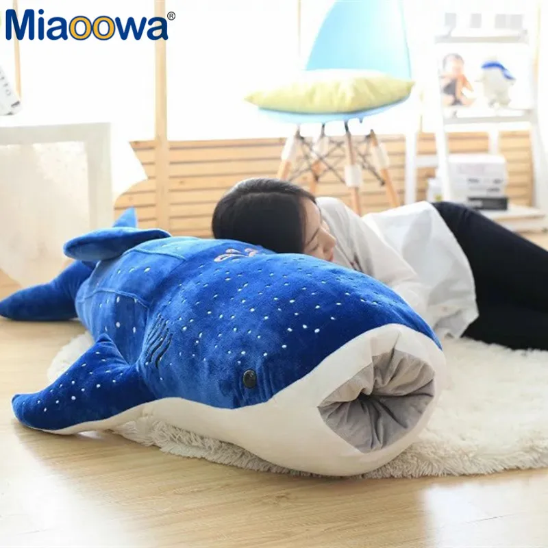 Cute Blue Shark Plush Toy Big Fish Cloth Doll