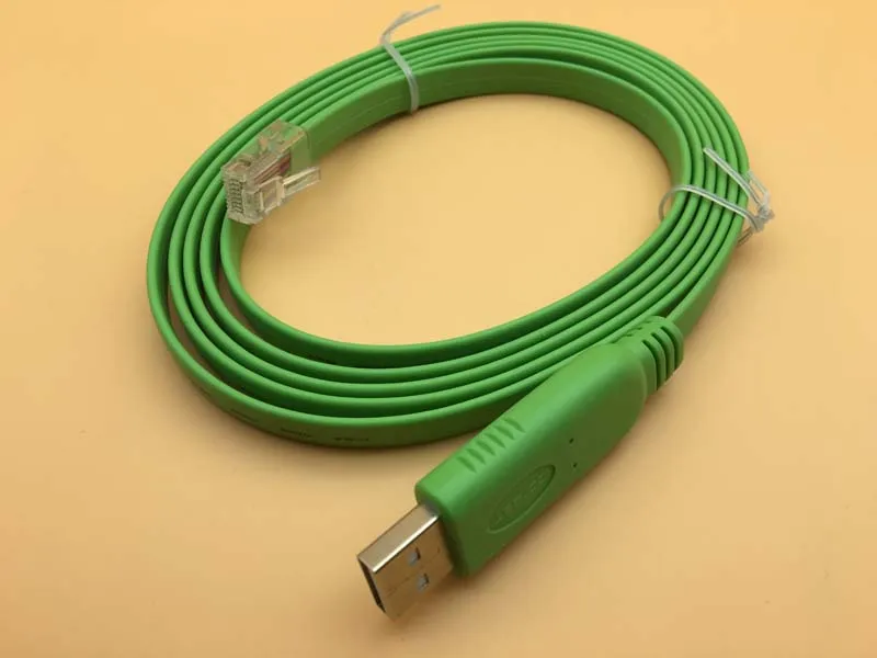 USB to Console Debug Cable 180cm Green Color USB2.0 to RJ45 Switch