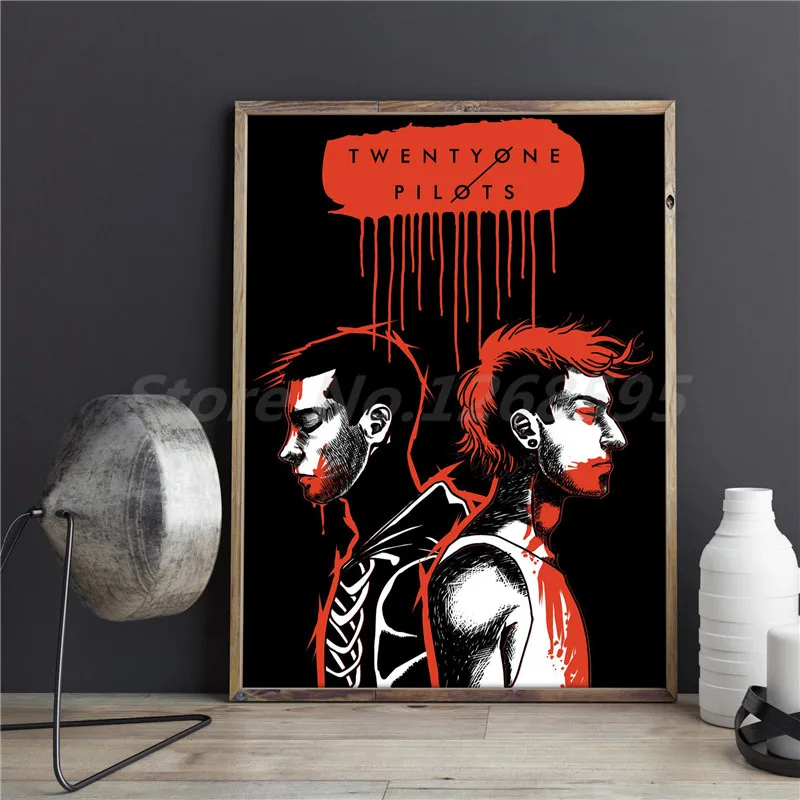 Aliexpress.com : Buy Twenty One Pilots Band Music Wallpaper Wall Art