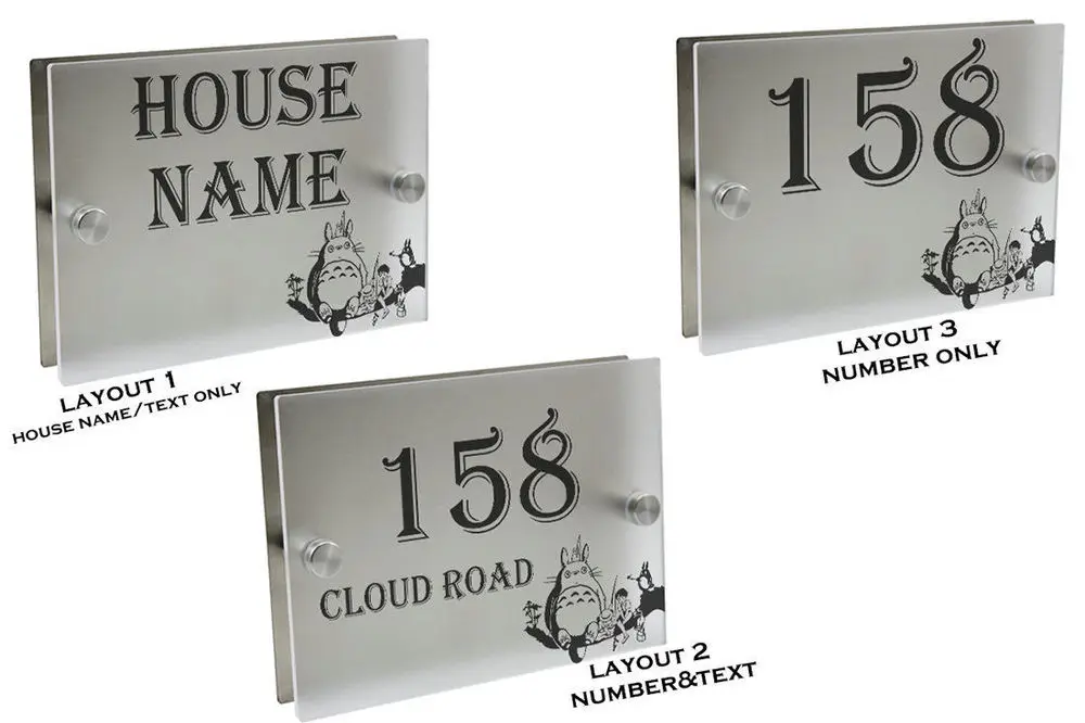 Персонализированная Современная дверная табличка с номером дома, акриловая матовая уличная табличка, стеклянная табличка - Цвет: Toto Street Name Num