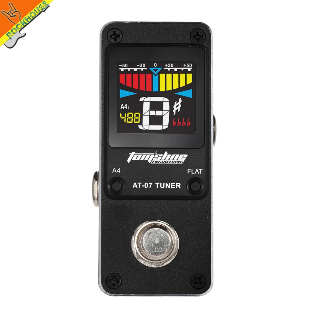 AT07 Guitar Pedal Tuner sintonizador bajo los efectos de Guitarra Pedal Tuner afinación cromática modelo alta sensibilidad pantalla HD envío libre AT07 Guitar Pedal Tuner sintonizador bajo los efectos de Guitarra Pedal Tuner afinación cromática modelo alta sensibilidad pantalla HD envío libre