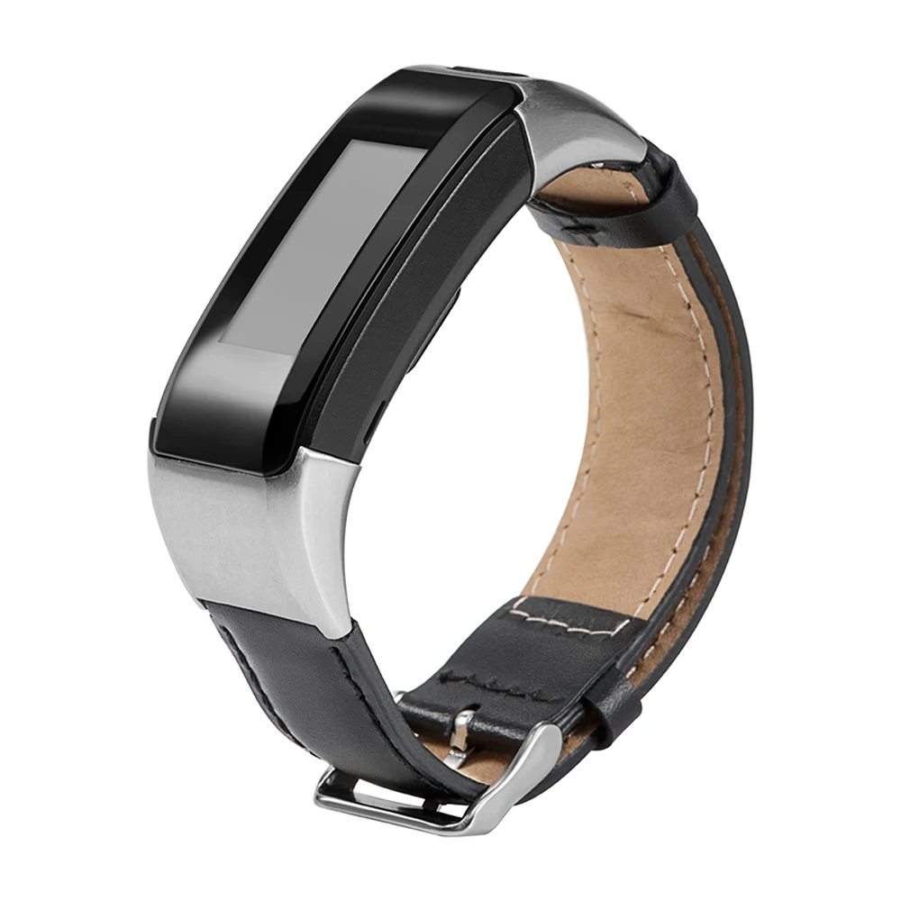 Кожаный полосатый ремешок наручный ремешок на замену Аксессуары смарт часы браслет с инструментами для часы Garmin vivosmart HR + браслет
