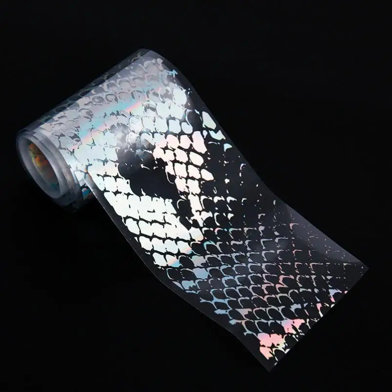 

New 1 Roll Women Lady Fashion 4*100 CM Black Lace Design Nail Art Foil Stickers Transfer Decal Tips Manicure Beauty Tool AU8