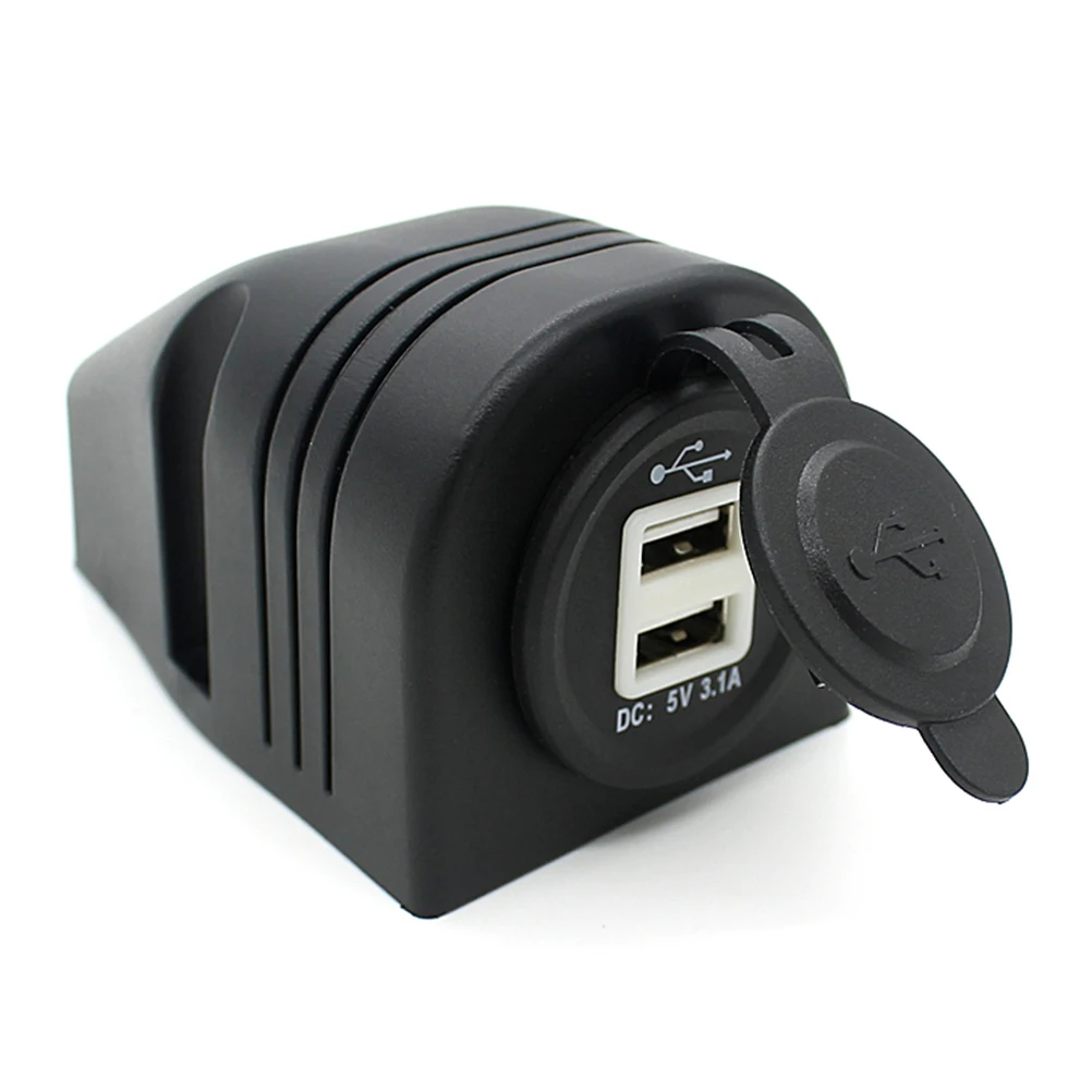 Портативная 12V розетка для автомобильного прикуривателя сплиттер двойной USB порт