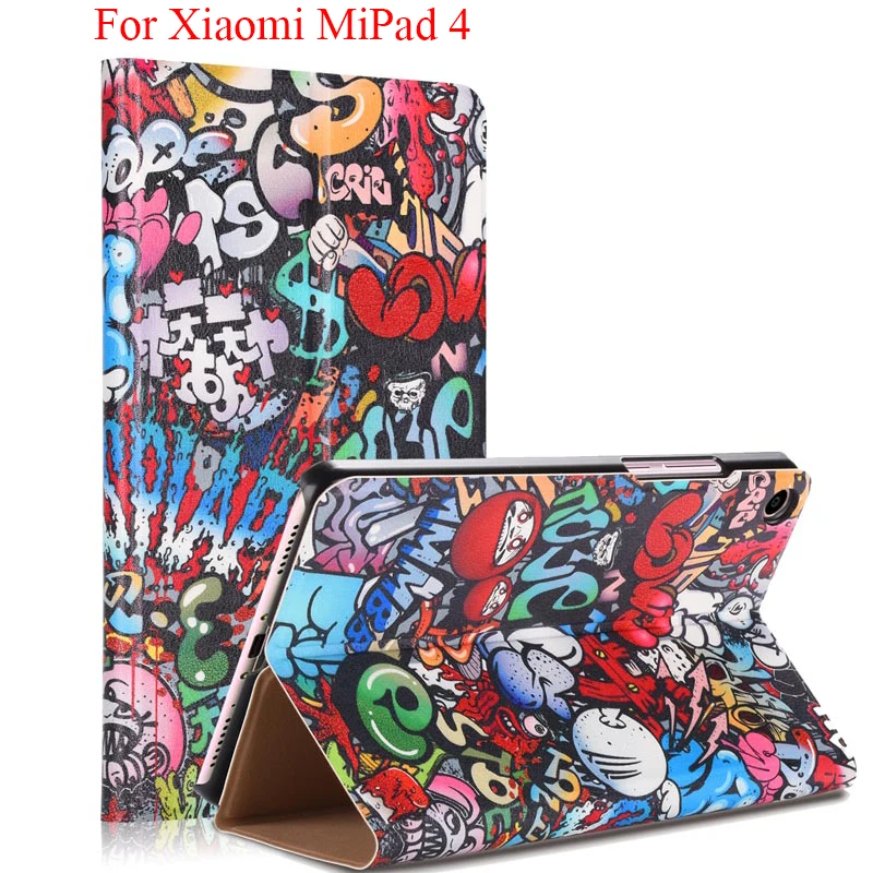 Для Xiaomi mi pad 4, 8,0 дюймов, планшетный ПК, защитный чехол, умный чехол, оболочка для mi Pad4, глаз, башни, цветов