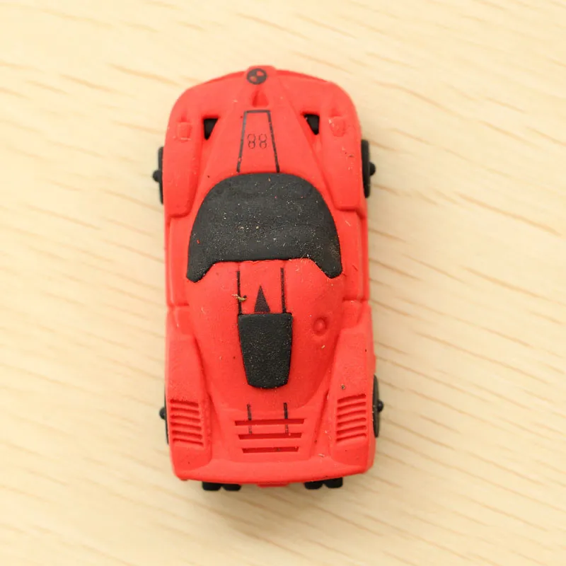 1 шт., южнокорейская креативная Студенческая канцелярская продукция, мультяшный спортивный автомобиль, резиновый ластик, цена, изысканный маленький подарок