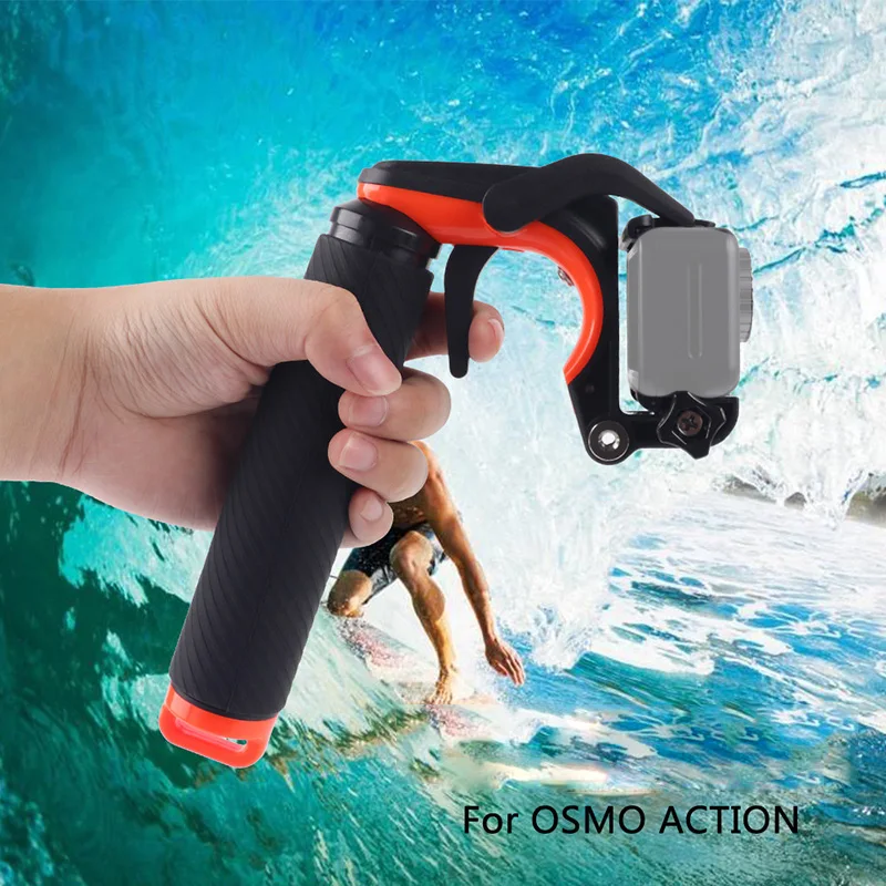 

Floating Hand Grip Diving Buoyancy Rod Pole Stick For DJI OSMO Action Sports camera shutter handheld trigger diving self-timer